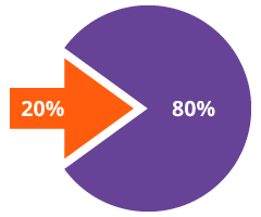 80/20 rule to work smarter, not harder