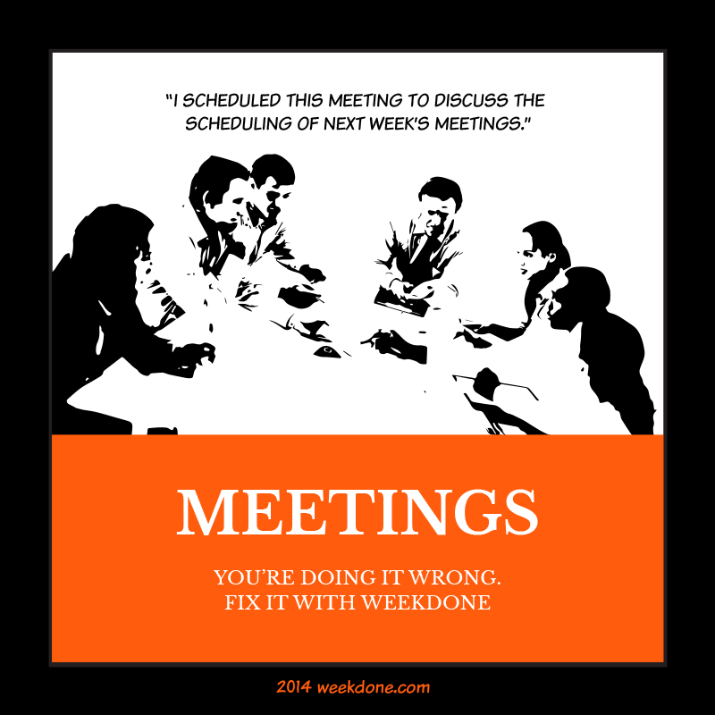 have productive team meetings with weekdone