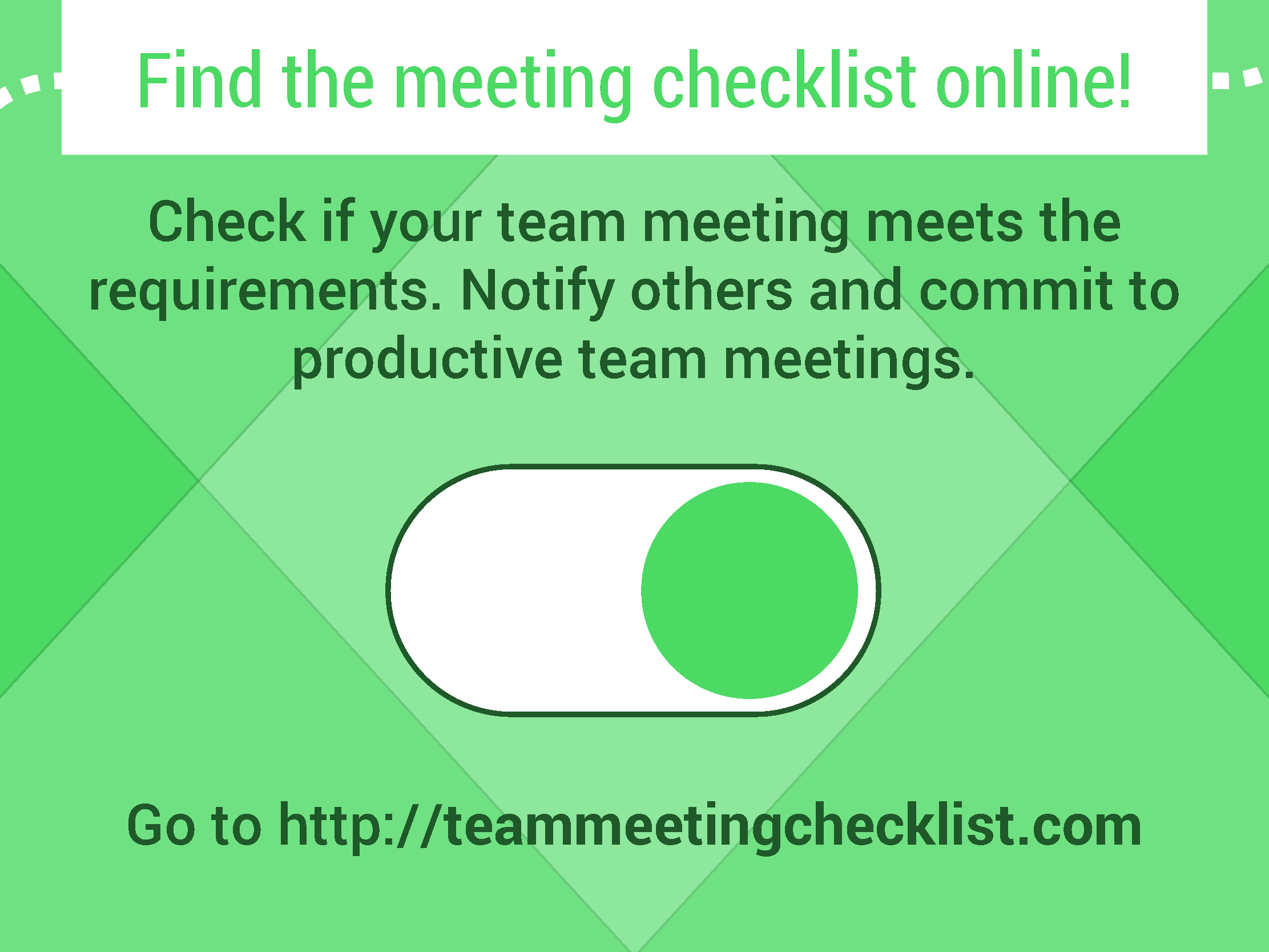 Effective Team Meeting checklist Weekdone