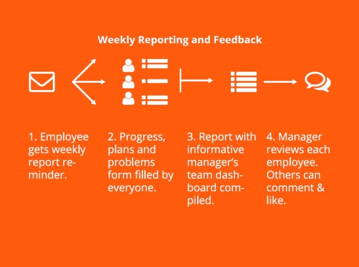 Team Communication with Weekly Reporting