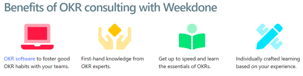 Benefits of OKR Consultation - Weekdone