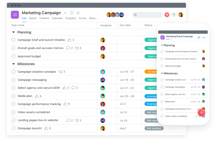 best project management tool Asana