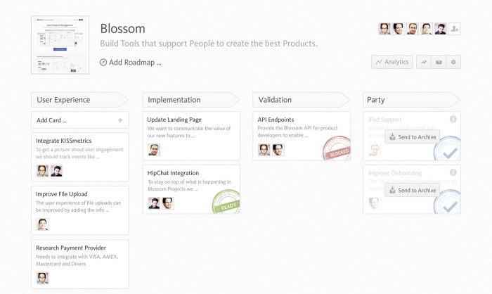 Blossom dashboard