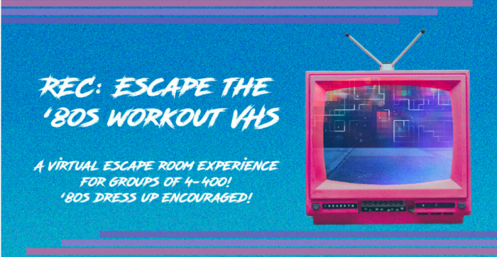 Escape the 80s virtual activity