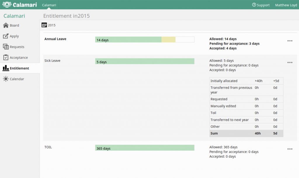 calamari tool view