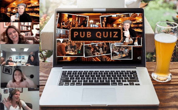 Pub Quiz Happy Hour Trivia - virtual team building activity