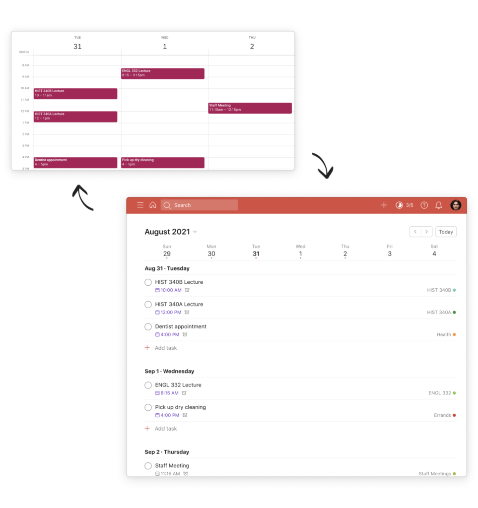 Todoist planner app