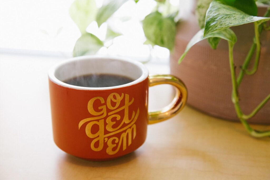 "Go get em" coffee mug - Execute your plans