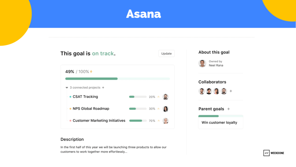 Asana Work Management and Project Management platform 