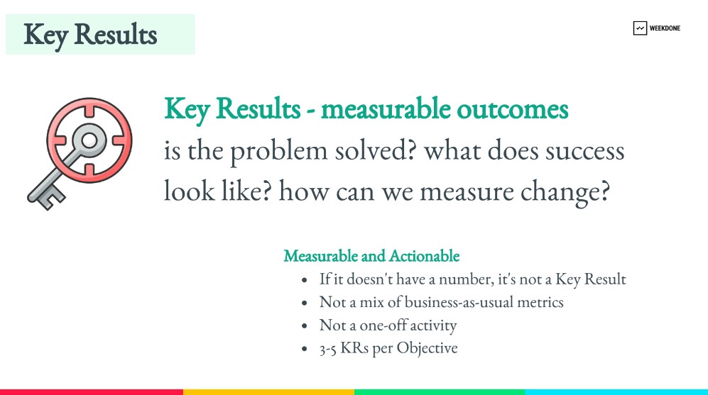 Create Key Results That Have Measurable Outcomes - Weekdone OKR Best Practices