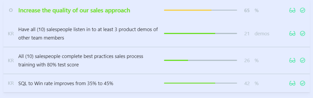 Sales OKR Examples Based on Focus Areas - Improving the Sales Approach 