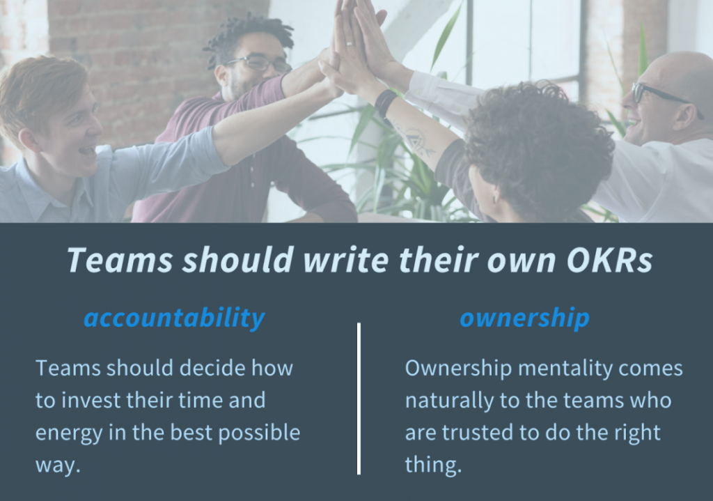 Enable teams to draft  their own OKRs