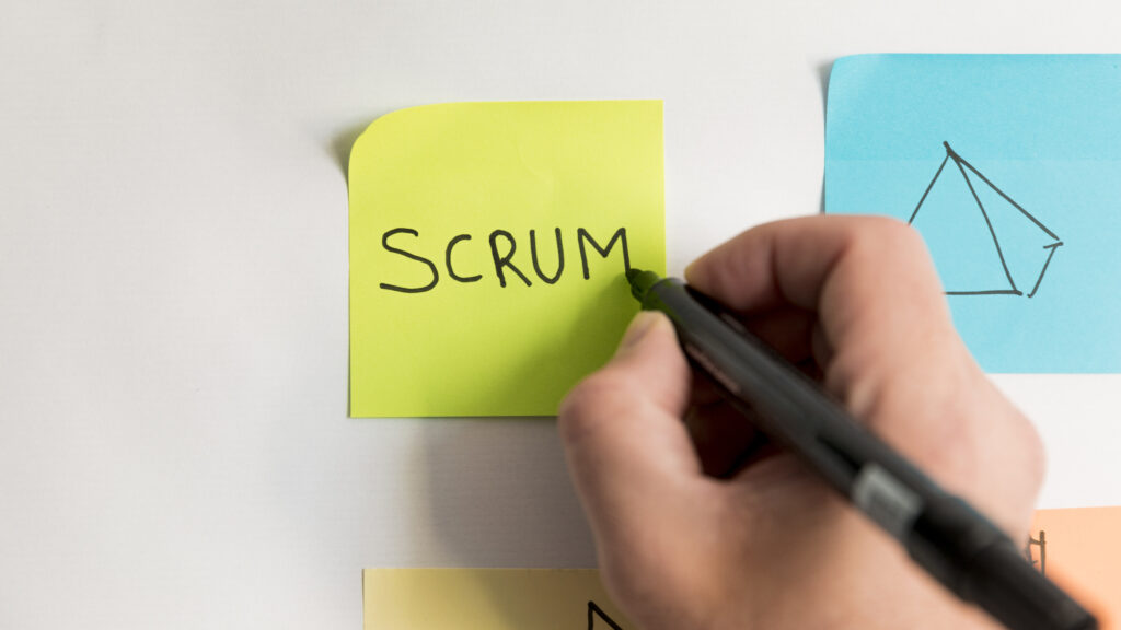 Scrum methodology in tandem with a Kanban board